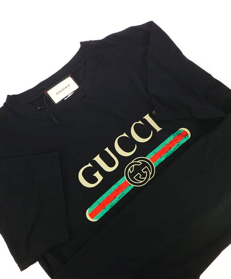 oversized gucci t shirt|vintage gucci logo t shirt.